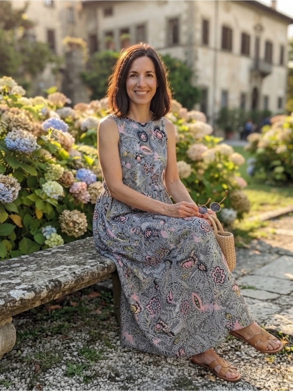 LOFT Paisley Sleeveless maxi Dress - Picture 2 of 5